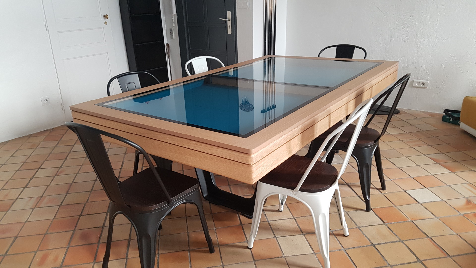 Billar convertible en mesa de comedor o de salón