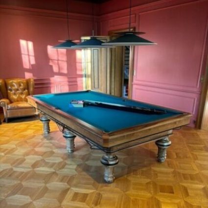 Billard snooker tradition en Noyer de France massif