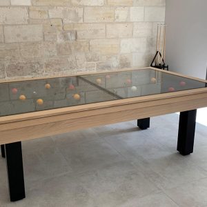 Table de billard contemporain modèle Dauphin, signé Billards Bréton