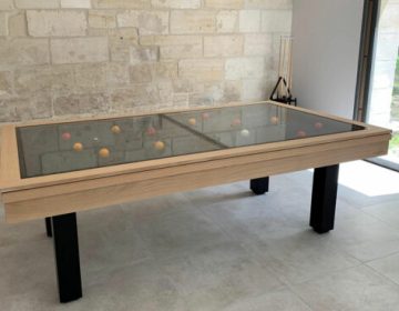 Table de billard contemporain mod&egrave;le Dauphin, sign&eacute; Billards Br&eacute;ton