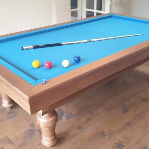 Billard tradition chêne massif teinte Havane