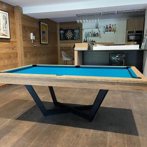 Prisme avec cadre de bande mod&egrave;le DAUPHIN en ch&ecirc;ne vieillit, drap