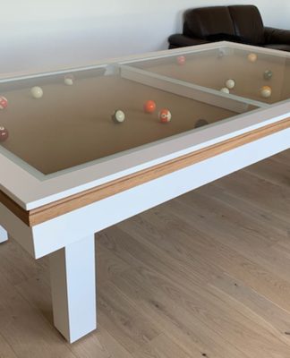 dauphin-plateau-verre Billard Breton modèle Dauphin convertible en table de salon