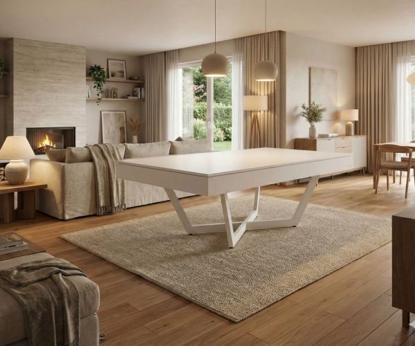 prisme plateau table blanc